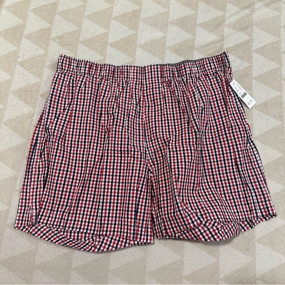 J crew patterned boxers red black plaid - Picture 1 of 2